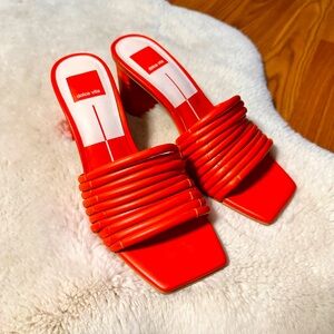 Dolce Vita Women's Priana Heeled Sandal Orange